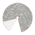 thumbnail image 3 of Kll Glittersilver Christmas Tree Skirt 30",Party Decorations Farmhouse For Christmas Decorations Holiday Party, 3 of 8