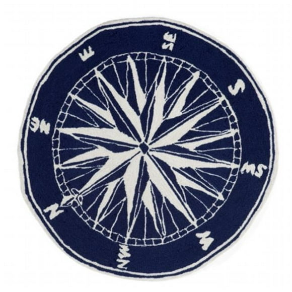 Liora Manne 1447/33 Compass Navy 5' Rd