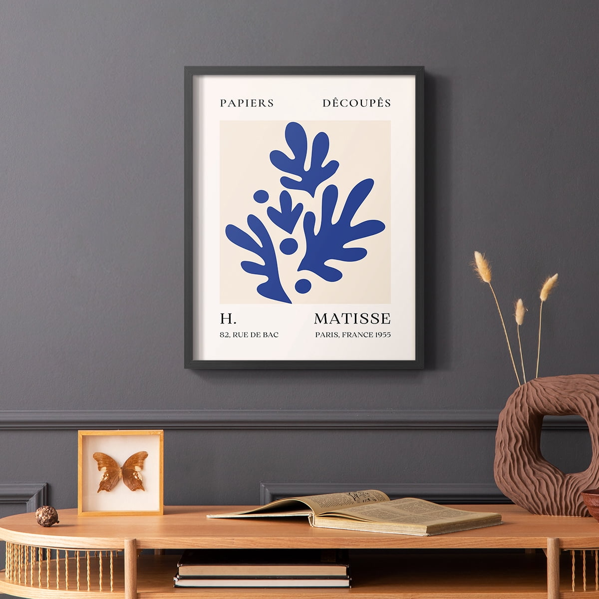 Matisse CLVIII Framed Print in Black Solid Wood 8 x 10 Framed Print