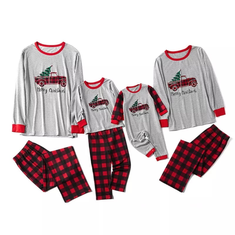 Xmas Family Matching Adult Kids Christmas Pyjamas Xmas Nightwear Pajamas Set USA