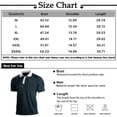 thumbnail image 2 of Men's Three Button Solid Color White Collar Raglan Shirt Tops 3XL, 2 of 3