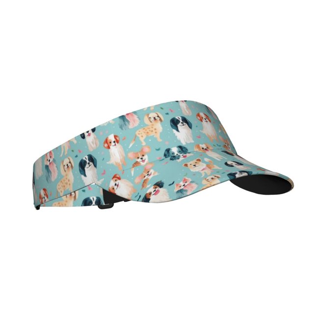 Balery Colorful Dog Gorra deportiva con visera ajustable para mujer y hombre (talla única)