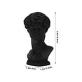 thumbnail image 2 of OUNONA Mini David Statue Resin David Sculpture Roman Small David Bust Sculpture, 2 of 8