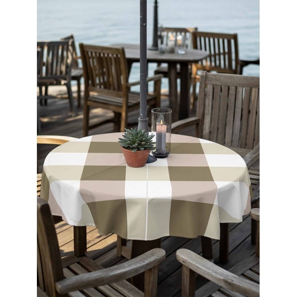 buffalo check patio umbrella Amish Finch 9' Sunbrella machine washable. Sonoma Buffalo Check 9ft Crank