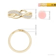 thumbnail image 6 of ANGARA Natural Pave Set Diamond Multi-Row in 14K Yellow Gold for Women (Size-1.85mm| Color-H| Clarity-SI2) | April Birthstone, Anniversary, Jewelry Gift for Women | Natural Diamond Ring, 6 of 10