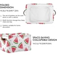 thumbnail image 3 of GZHJMY Collapsible Storage Basket Triangle Watermelon Rectangular Storage Bins Baskets Toys Storage Bins with Handles for Bedroom Home Office 1PCS, 3 of 7