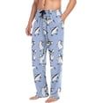 thumbnail image 4 of GZHJMY Penguin Pajama Pants for Men, Lounge Pants Lightweight Men Pajama Bottoms with Drawstring Pockets, Christmas New Year Birthday Gifts, Medium, 4 of 6