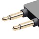 thumbnail image 4 of HIFI Nickel Plated Air Plane 3.5mm Airplane Airline Headphone Mono Audio Converter Travel Jack Plug Splitter Adapter, 4 of 5