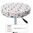 thumbnail image 2 of Goofa Sea Turtle Printed Stool Covers Round, Waterproof Round Bar Stool Covers Anti-Slip Round Bar Stool Seat Cover with Elastic Bands Durable -, 2 of 7