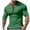 Green, variant on VSSSJ Mens Muscle T-Shirts Button Up Waffle Knit Stretch Henley Shirt Slim Fit Crewneck Short Sleeve Lightweight Workout Athletic Tees Beige M
