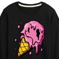 thumbnail image 3 of Instant Message - Hot Weather & Melting Ice Cream - Toddler & Youth Long Sleeve Graphic T-Shirt, 3 of 6