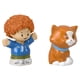 thumbnail image 3 of Paquete de figuras de juguete Mattel F-Price Story Starter con pelo rojo rizado para niño y gato naranja, 3 of 5