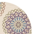thumbnail image 4 of SAFAVIEH Veranda Axum Geometric Indoor/Outdoor Area Rug, Cream/Green, 6'7" x 6'7" Round, 4 of 6