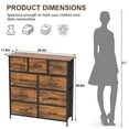 thumbnail image 7 of PayLessHere 9-Drawer Fabric Dresser,Sturdy Storage Tower Dresser for Bedroom with Metal Frame,Clothes Organizer Easy-Pull Fabric Bins for Bedroom,Closet,Nature, 7 of 7