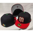 thumbnail image 1 of M.L.B Gorra México Equipo Nacional Fitted Sombrero De Béisbol No Ajustable Completa Cerrada Hip Hop, 1 of 4