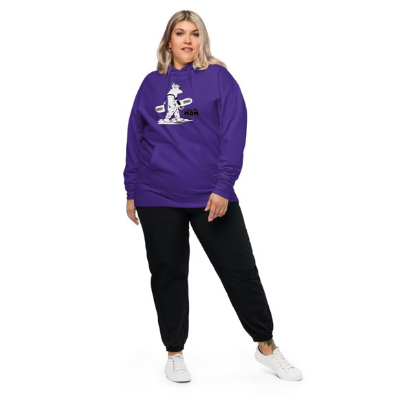 Snowboard MOM Unisex midweight hoodie (Purple, S)
