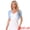 Light Blue, variant on Women's Mesh Sheer Shrug Cropped Cardigan Bolero M Black