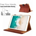thumbnail image 5 of iPad 6th Gen 2018 Case, iPad 5th Gen 2017 Case, iPad Pro 9.7 Case, iPad Air 1 2 Case, Dteck Magnetic Flip PU Leather Wallet Case, Multi-angle viewing Stand Cover Auto Wake Sleep For iPad 9.7, Brown, 5 of 8