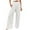 White, variant on Charmgo Sweatpants Women, Women Summer Cozy High Waisted Cotton Linen Palazzo Pants Wide Leg Pant Trousers with Pocket, Pants for Women Trendy Beige L