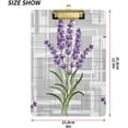 thumbnail image 3 of FMSHPON Lavender Flower Clipboard Hardboard Wood Nursing Clip Board and Pull for Standard A4 Letter 13x9 inches, 3 of 8