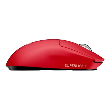 Logitech - PRO X SUPERLIGHT Lightweight Wireless Optical Gaming Mouse with HERO 25K Sensor - Red