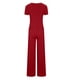 thumbnail image 5 of Puntoco Conjunto de dos piezas para mujer, de verano, manga corta, cuello redondo, pantalones largos, cómodo Puntoco Puntoco-115, 5 of 5
