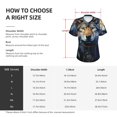 thumbnail image 4 of Women's V Neck T Shirts Casual Short Sleeve Tops Blouse, Wolf Indian Dream Starry, 4 of 6