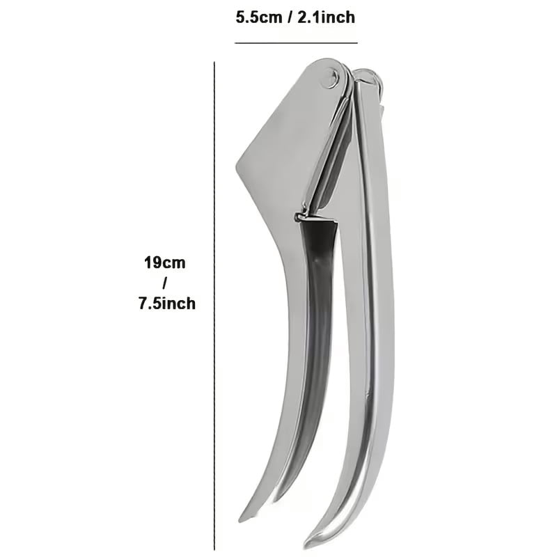 High-quality stainless steel multifunctional garlic press - a must-have ginger and garlic grinder for the kitchen, easy-to-clean gadget