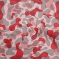 thumbnail image 1 of oneOone Cotton Poplin Twill Red Fabric Abstract Dress Material Fabric Print Fabric By The Yard 56 Inch Wide, 1 of 5
