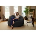 thumbnail image 4 of Chill Sack Bean Bag Chair, Memory Foam with Microsuede Cover, Kids, Adults, 6 ft, Dark Grey Pebble, 4 of 6