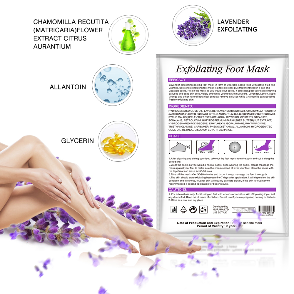 Buy Lavender Foot Peel Mask by SEFUDUN Feet Peeling Mask for Repair
