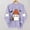 A04 Purple, variant on Women's Cute Ghost Halloween Sweatshirts Knit Beanie Graphic Crewneck Pullover Tops Long Sleeve Fall Shirts with Sleeve Prints Spooky Season Casual Clothing