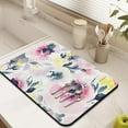 thumbnail image 2 of 18 x 24-inch Large, Absorbent Microfiber Dish Drying Mat – Watercolor Floral Design for Kitchen Aesthetic, 2 of 7