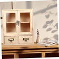 thumbnail image 4 of Minkissy Desktop Storage and Organizing Box Wood Beige for Classroom Space Saving 1Set, 4 of 8