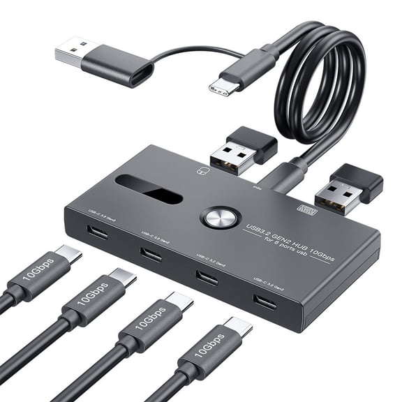 USB HUB Type C 10Gbps 4 Ports USB C 3.2 Gen2 Usb C For Laptop { S2X3