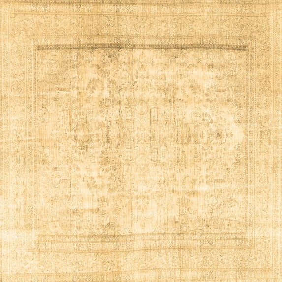 Ahgly Company Indoor Square Persian Brown Traditional Area Rugs, 6' Square