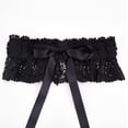 thumbnail image 3 of Elastic Wide Belt Black Stretchy Openwork Embroidered Lace Waist Dress Belts with Adjustable Tie-up Bowknot Waistband for Women Wedding Party Dresses Daily Wear Clothing Accessories, 3 of 8