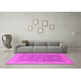 thumbnail image 3 of Ahgly Company Indoor Square Oriental Pink Traditional Area Rugs, 4' Square, 3 of 4