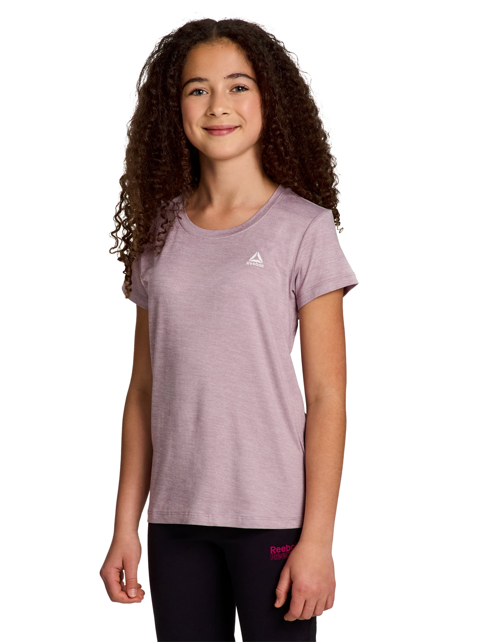 Reebok Girl's Legacy Performance Short Sleeve T-Shirt, Sizes 4-18