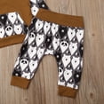 thumbnail image 6 of Qiylii 2 Pcs Baby Suit,Cartoon Bear Print Ear Splicing Hooded Pullover+Trousers, 6 of 8