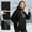 Black, variant on Womens Waterproof Windbreaker Hooded Rain Jacket Half Zip Pullover Lightweight Outdoor Hiking Anorak Coat