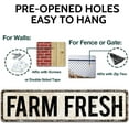 thumbnail image 3 of Fresh Fresh Unique Metal Tin Sign, Barn Sign, Farmer Sign, Eggs Sign, Chicken Coop Décor, Farm Fresh Sign, Business Sign, 4-Inch by 16-Inch Sign, 3 of 5