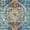Turquoise, variant on Vita Collection Area Rug - Warhol (6' 1" Square Turquoise/Beige)