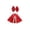 A005- E, variant on Christmas Porch Goose Outfit with Plaid Bow Hat and Cape, Red Velvet 3 Piece Set, Holiday Yard Goose Clothing for Outdoor Lawn Display