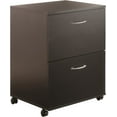 thumbnail image 4 of vfytbgnhj 2-Drawer Essentials Rolling Filing Cabinet  Brown  19-Inch, 4 of 7