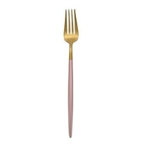 SOPOTUTU Stainless Steel Dinner Forks Set, Golden Mirror Polished Food Forks for Dining, and Stylish Flatware