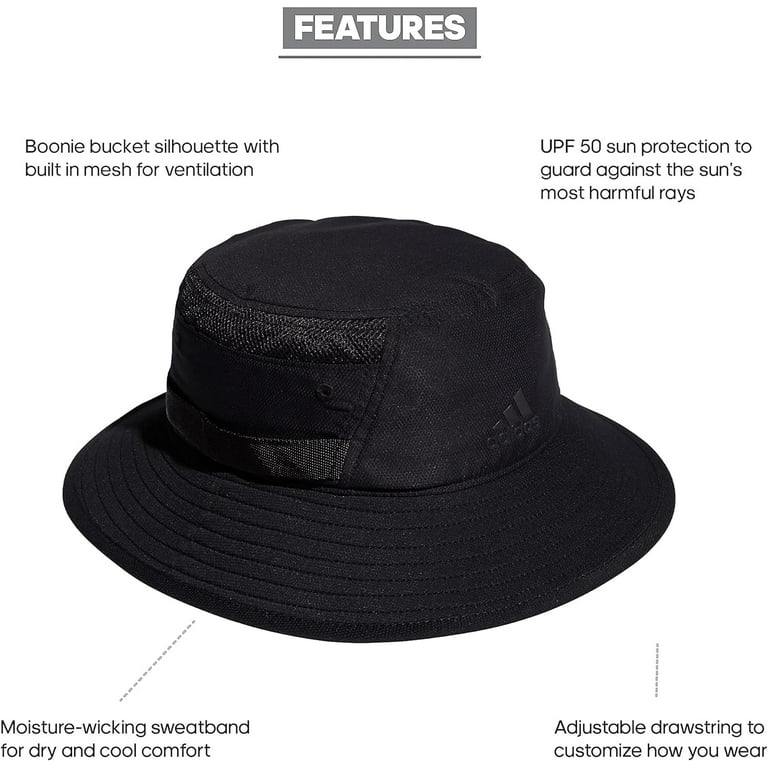 Adidas - Victory Bucket Hat Lightweight Moisture Wicking, UPF 50 Sun  Protection