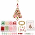 thumbnail image 2 of Uemqzd DIY Christmas Ornament Kit, Beaded Holiday Decoration Craft Set with All Materials & Instructions, Beginner Friendly Christmas Tree Hanging Decor for Ki ds Adults Family Craft Gift, 2 of 4
