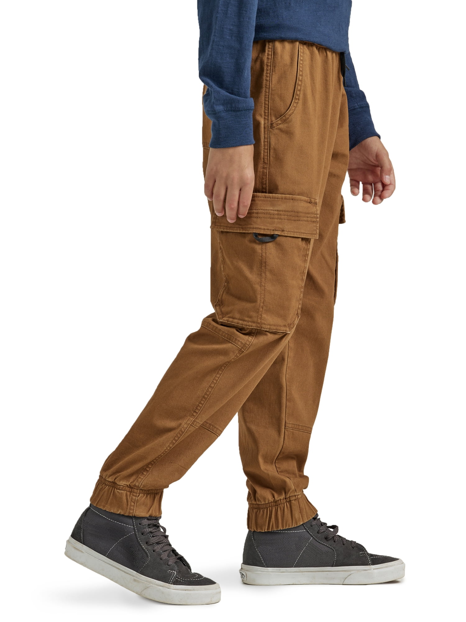 Wrangler® Boy's Loose Fit Cargo Jogger with Elasticized Cuffs, Sizes 4-18 & Husky