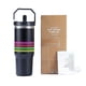 thumbnail image 2 of H2.0 FlowState stainless steel vacuum insulated cup with lid and straw for iced tea or coffee smoothies, Flamingo 2.0,30 ounces, 2 of 5